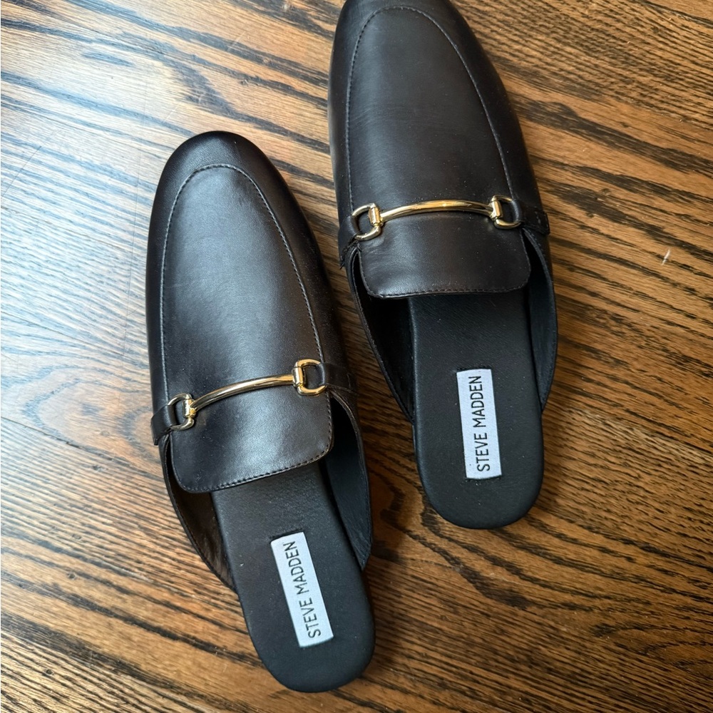 Steve Madden women's black mules
